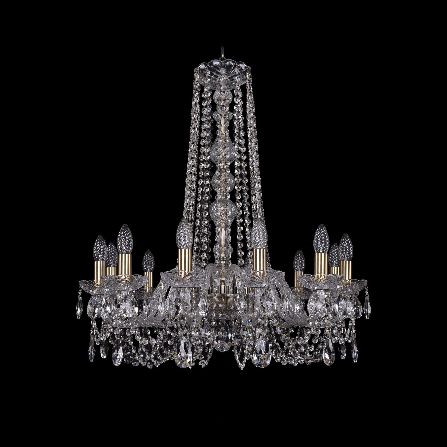 

Хрустальная люстра 1402/12/240/h-75 Pa Bohemia Ivele Crystal, 1402/12/240/h-75 Pa
