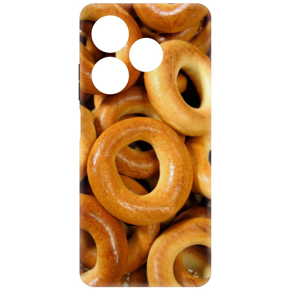 

Чехол-накладка Krutoff Soft Case Сушки для INFINIX Smart 8 Pro черный
