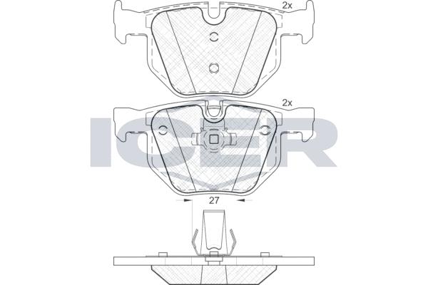 

Колодки Задние Bmw E90/E61/E60 2.0-3.0 Icer 181684 Icer арт. 181684