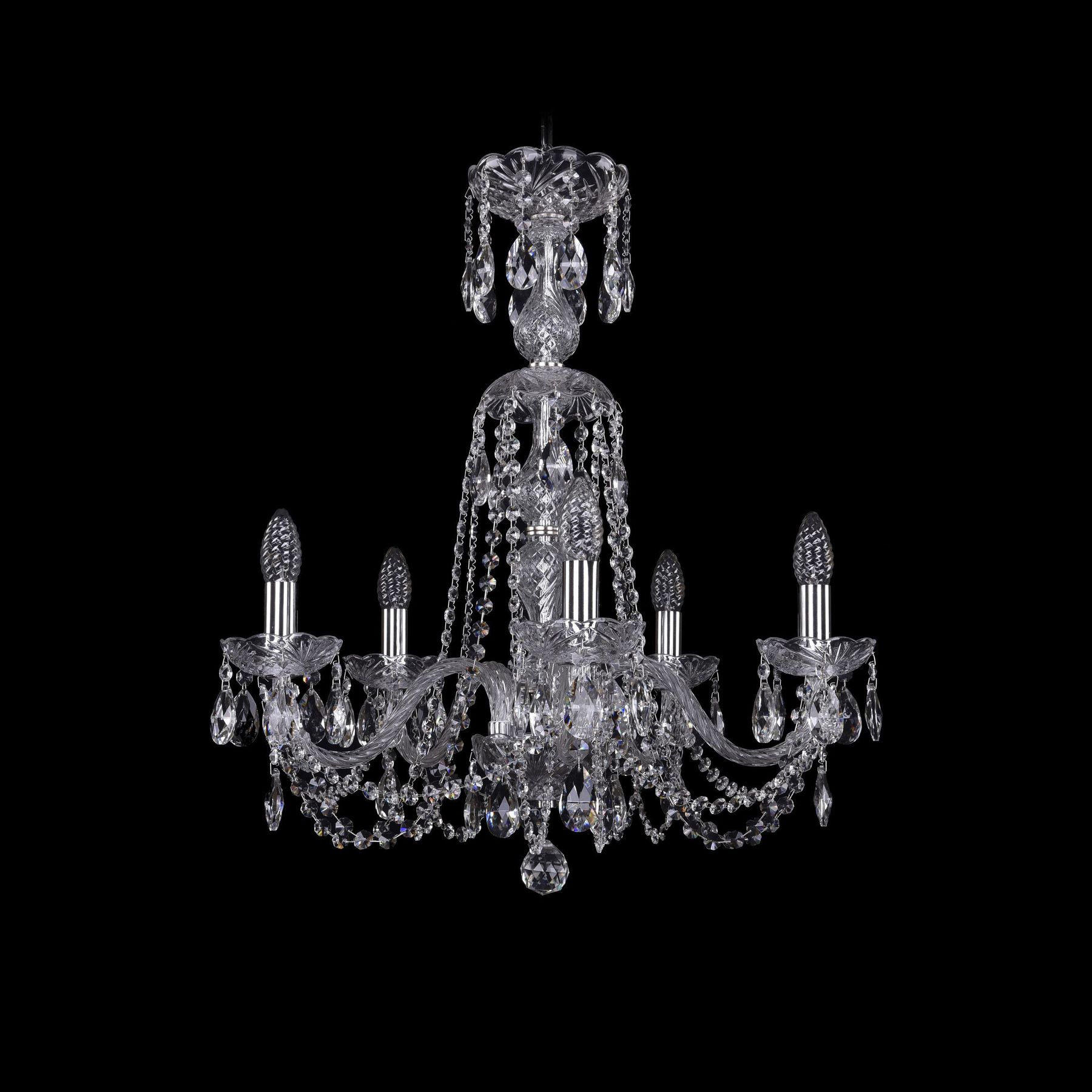 фото Хрустальная люстра 1402/5/195/xl-64 ni bohemia ivele crystal