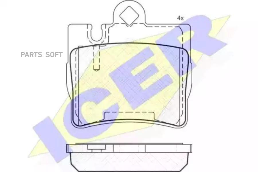 

Колодки Задние Mb W220 Icer 181390 Icer арт. 181390