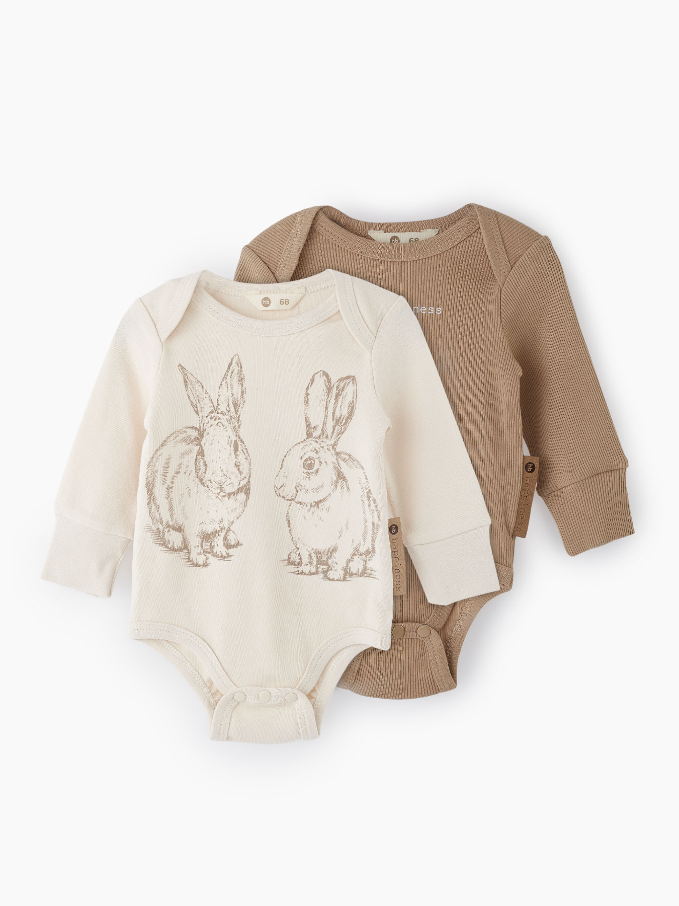 

Боди детское Happy Baby 90096 beige/milky р.68, 90096