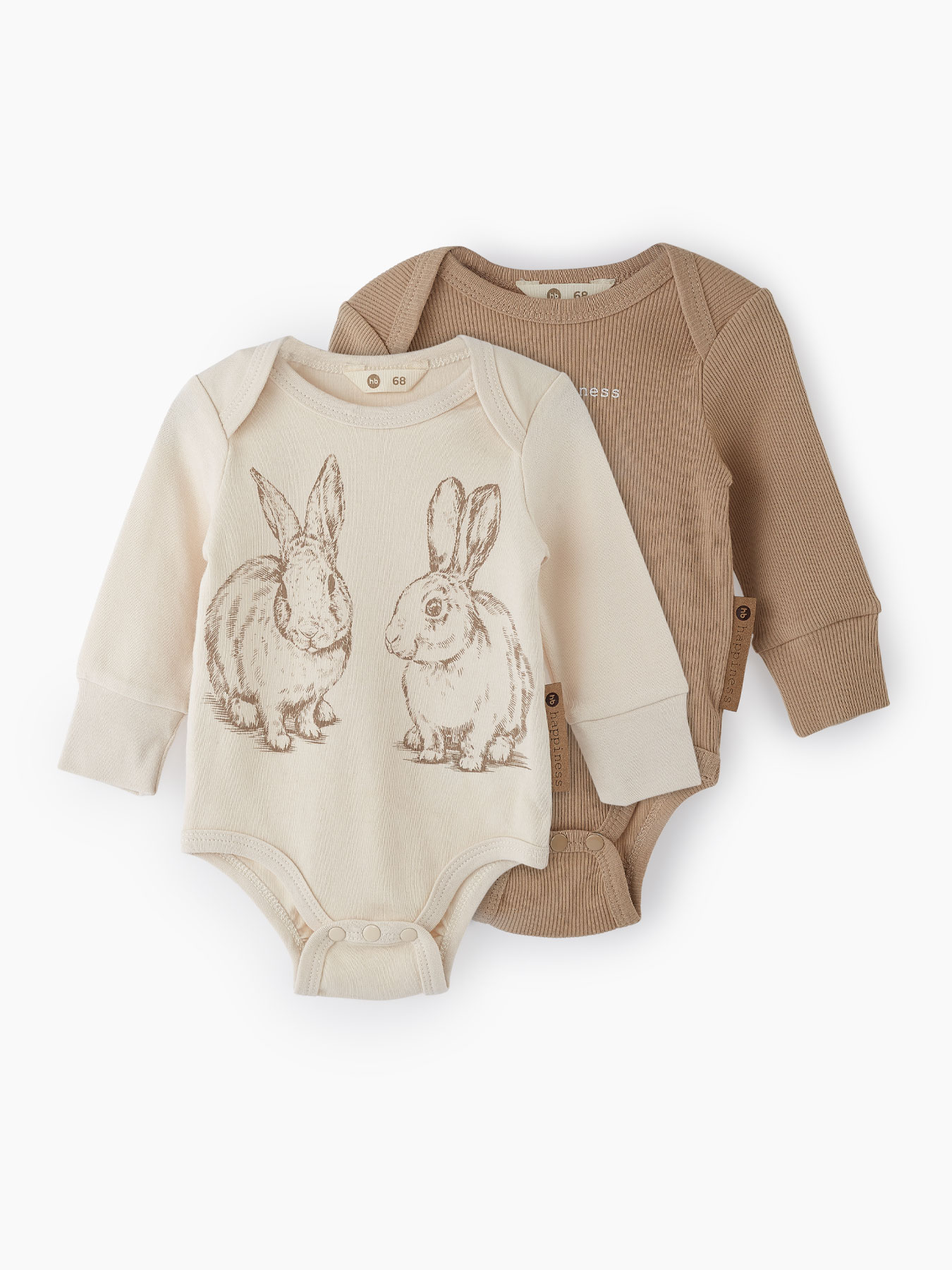 

Боди детское Happy Baby 90096 beige/milky р.80, 90096