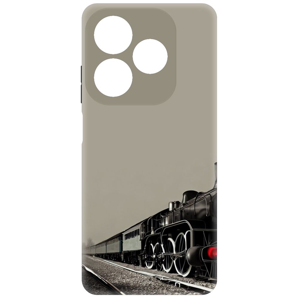 

Чехол-накладка Krutoff Soft Case Паровоз для INFINIX Smart 8 Pro черный