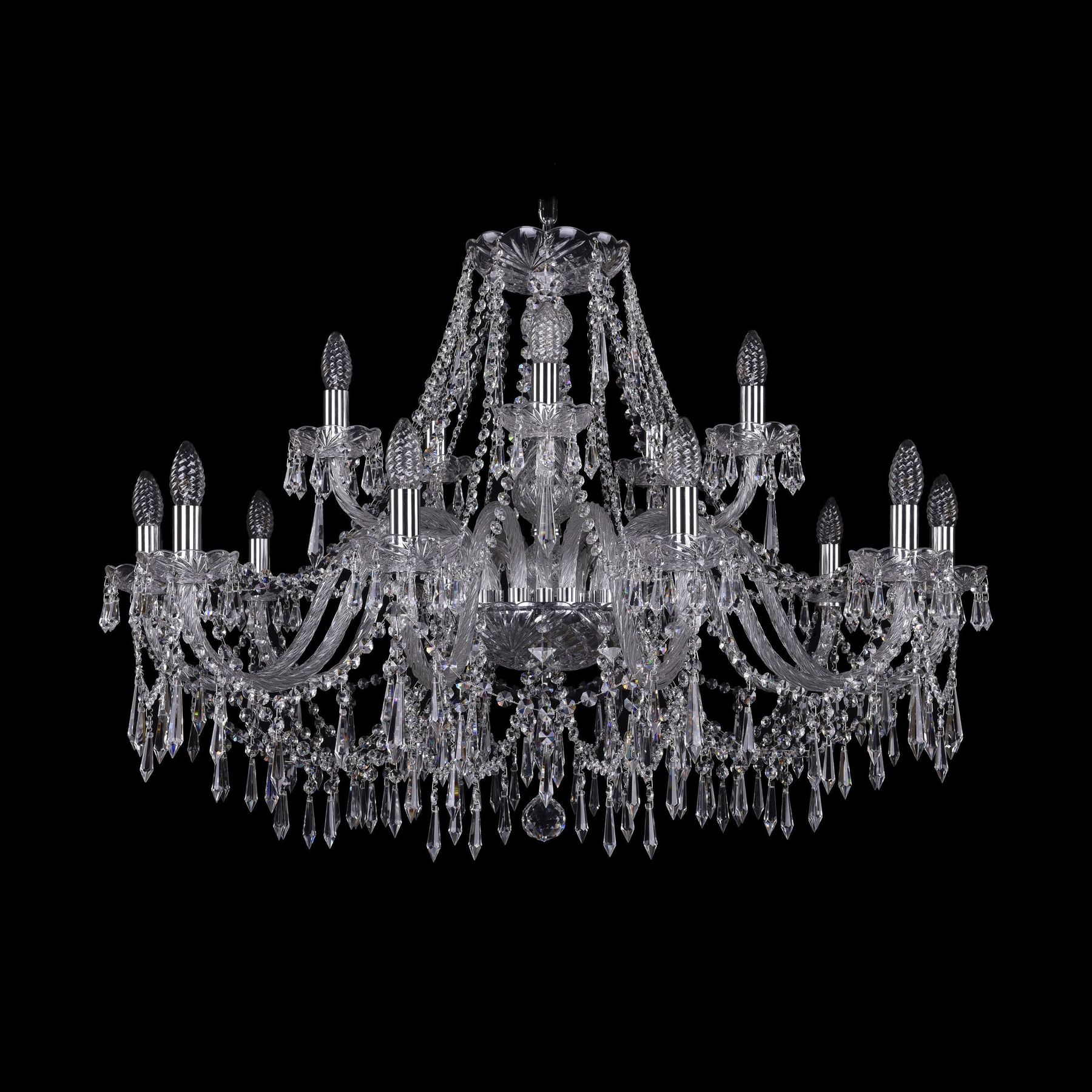 фото Хрустальная люстра 1403/10+5/360 ni bohemia ivele crystal