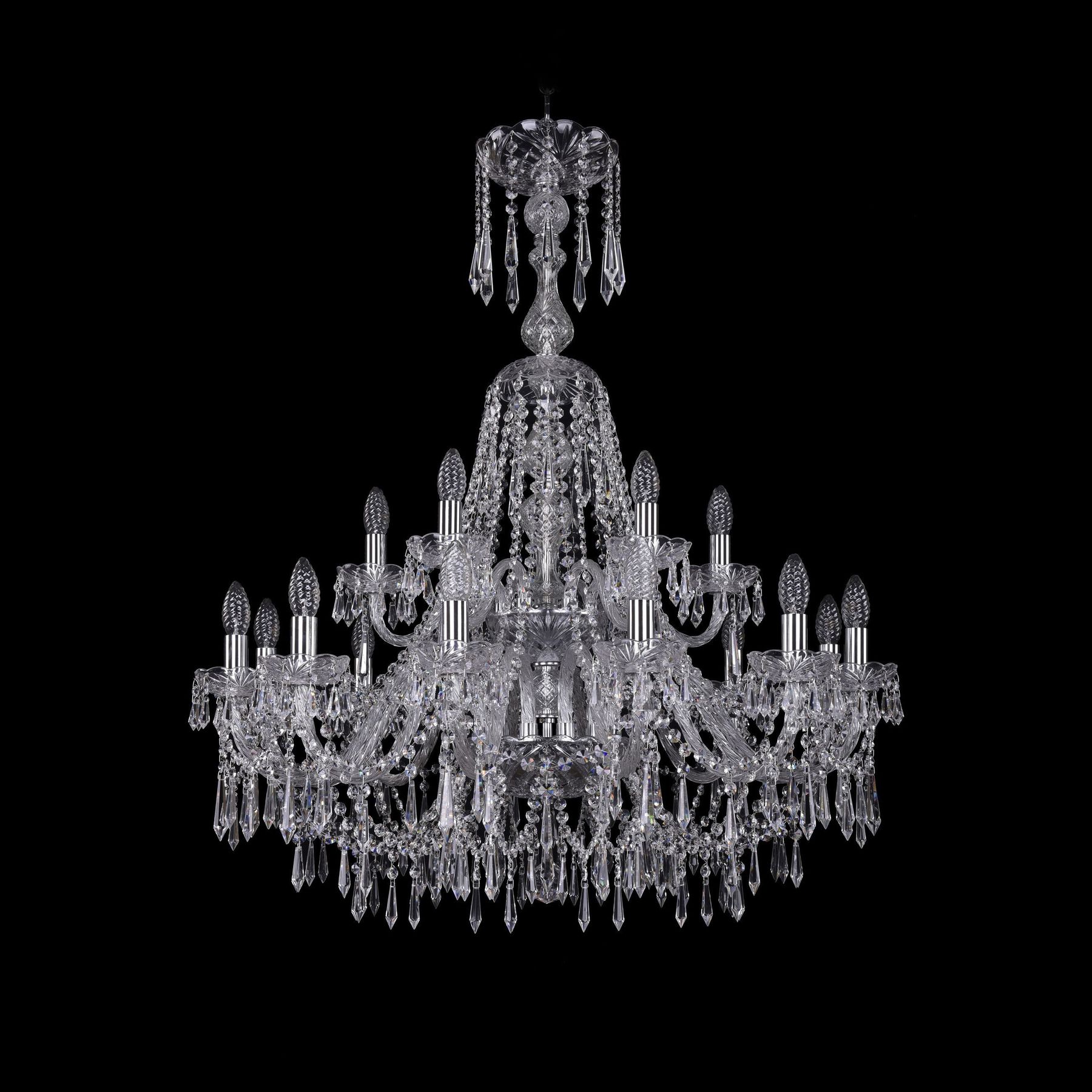 фото Хрустальная люстра 1403/12+6/300/xl-100/2d ni bohemia ivele crystal