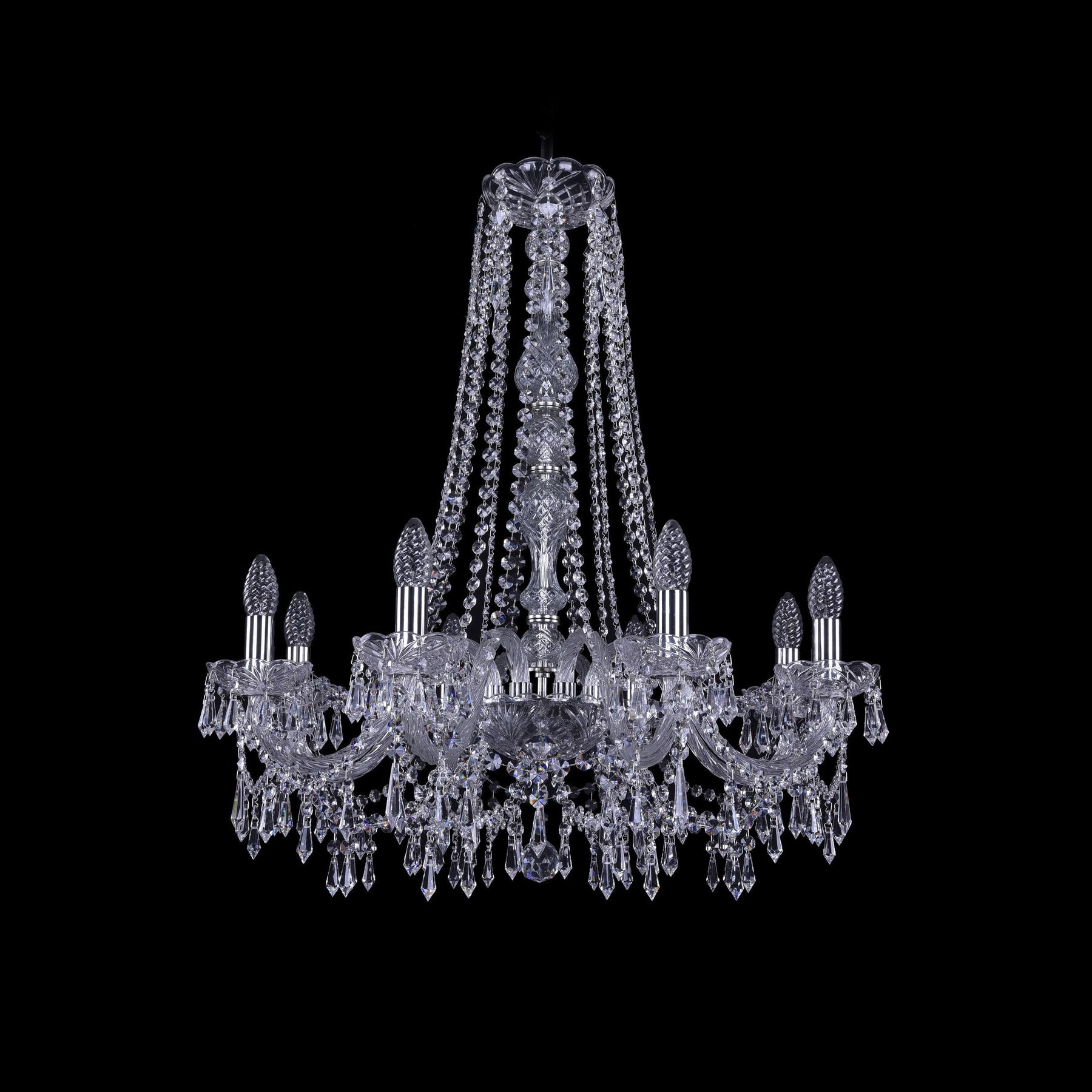 фото Хрустальная люстра 1403/8/240/h-76 ni bohemia ivele crystal
