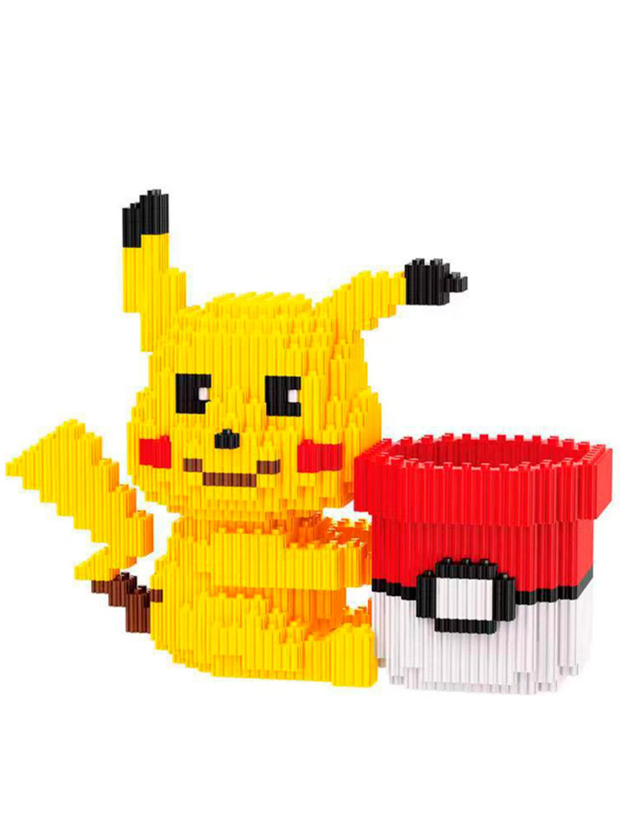 Конструктор StarFriend подставка для карандашей pokemon Pikachu 830 деталей, 14,6