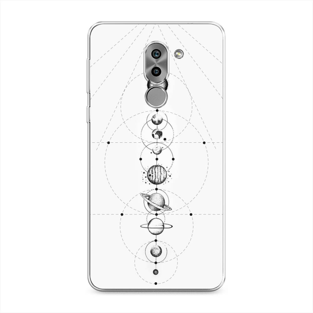 

Чехол на Honor 6X "Парад планет", Серый, 60750-2