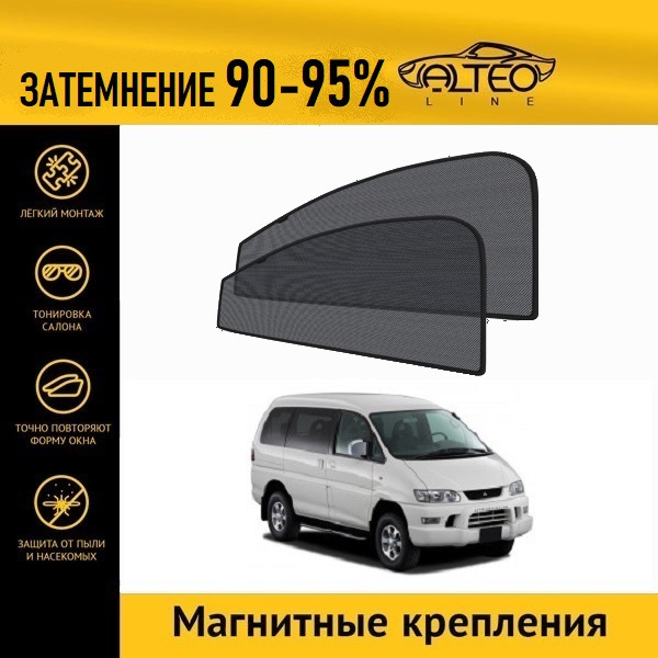 

Автошторки ALTEO на Mitsubishi Delica 4 рестайлинг (1997 - 2007)