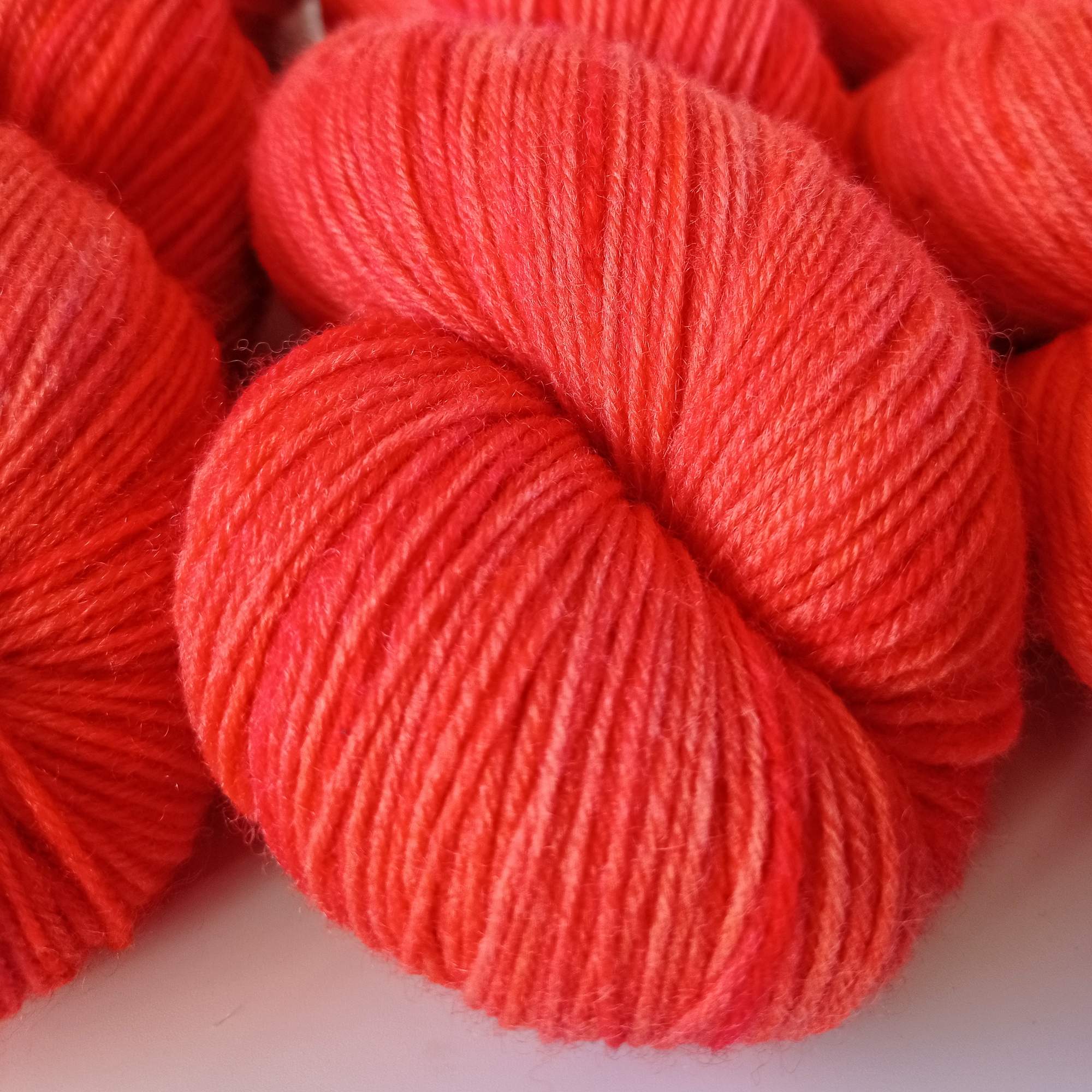 Носочная пряжа Wonder Yarn, 75% шерсть меринос 25% полиамид, 420м/100гр, лисичка