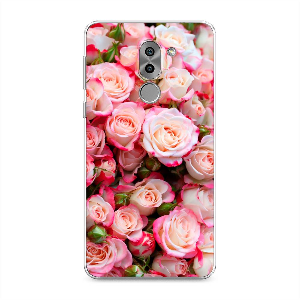 

Чехол на Honor 6X "Много роз", Розовый, 60750-2
