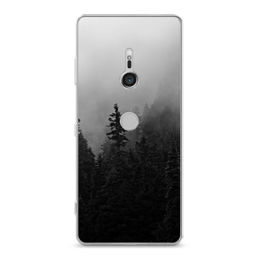 

Чехол для Sony Xperia XZ3 "Туманный лес", Серый;черный, 53650-2