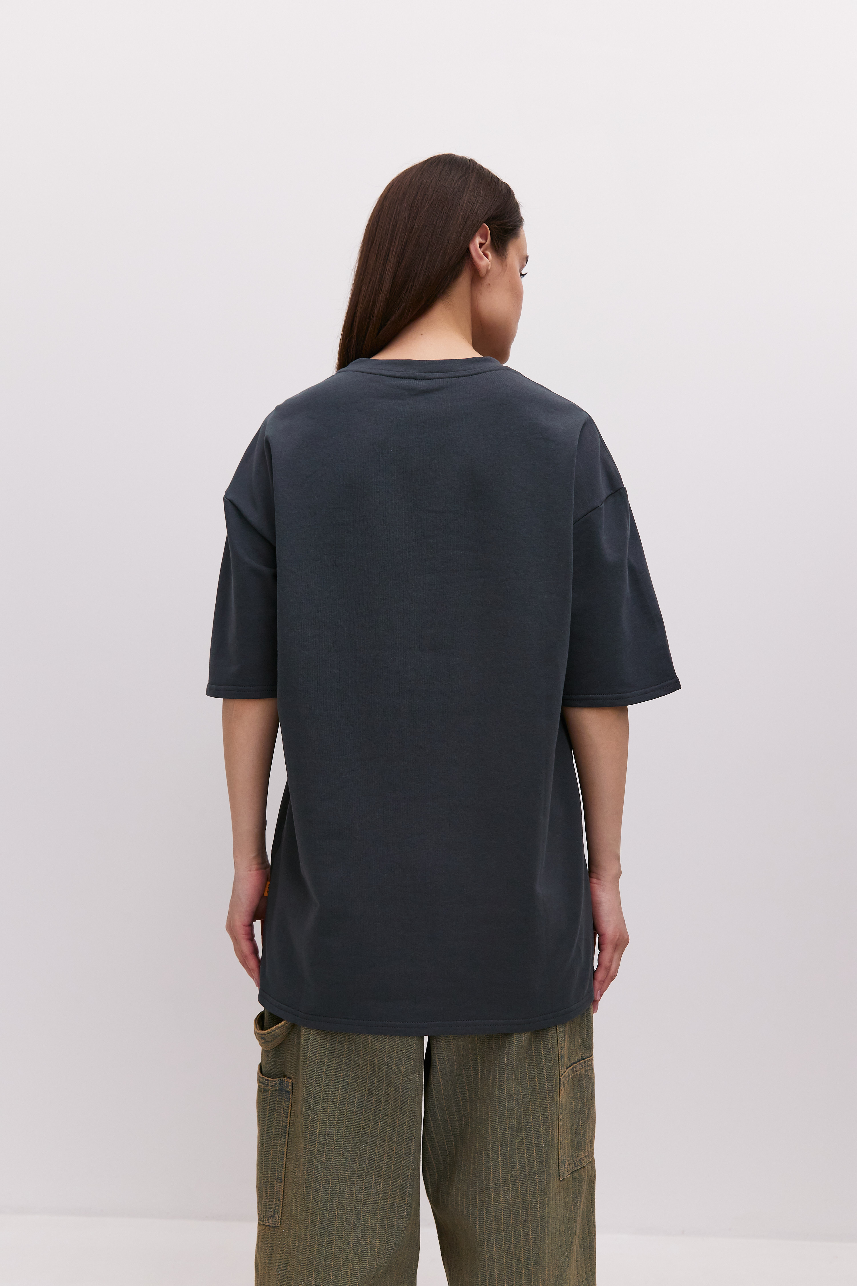 Футболка женская ZAVI oversize зеленая 46-48 RU 1990₽