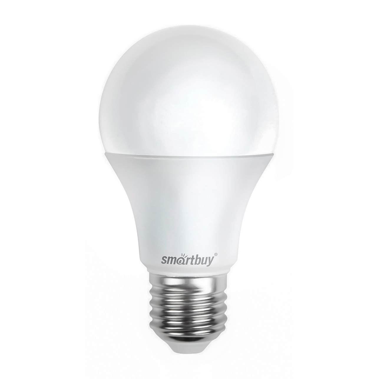 фото Лампа светодиодная e27 a60 7w (60w) 220v холодный smart buy