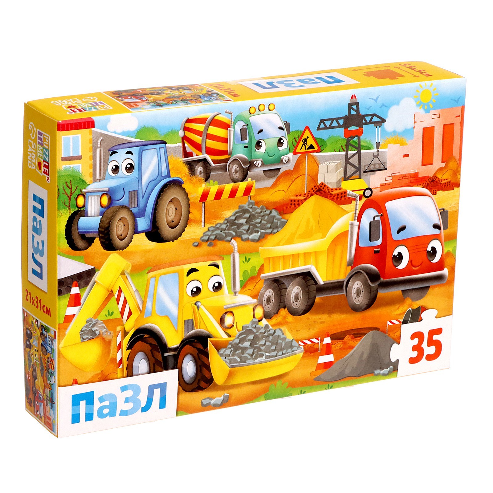 

Пазлы Puzzle Time «Машины на стройке», 35 элементов, 6880913-1