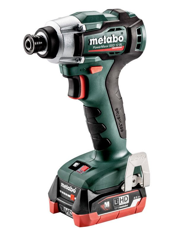 фото Акк. ударная дрель-шуруповерт metabo powermaxx ssd 12 bl 2х4.0 li-ion 601115800