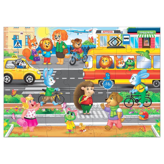 

Пазл Puzzle Time Город зверят 35эл 6880919, 6880919-1