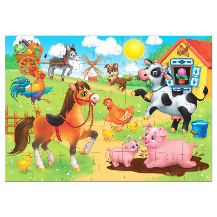 

Пазл Puzzle Time Солнечная ферма 35эл 6880920, 6880920-1