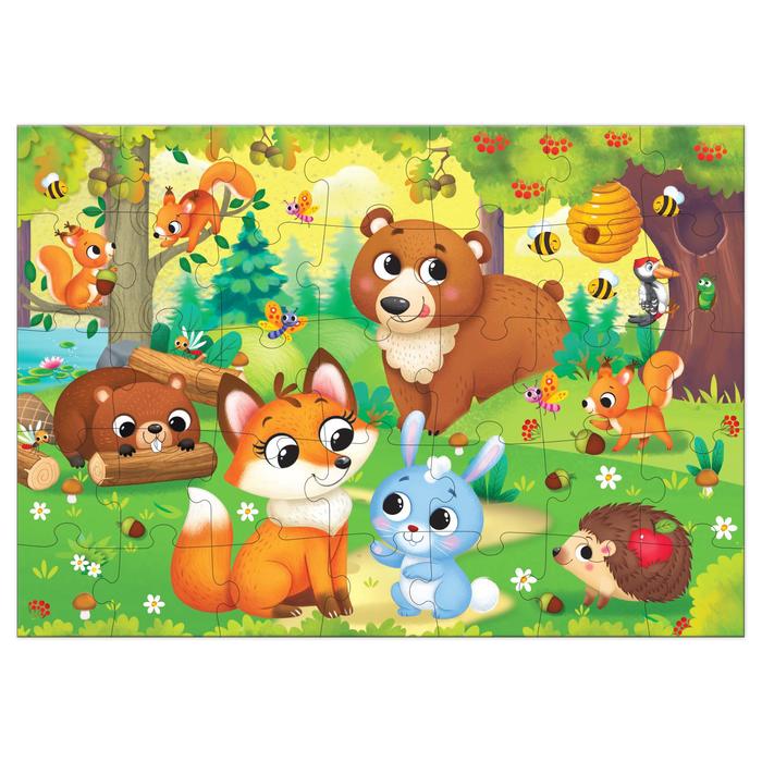 

Пазл Puzzle Time Зверюшки на опушке 35эл 6880923, 6880923-1
