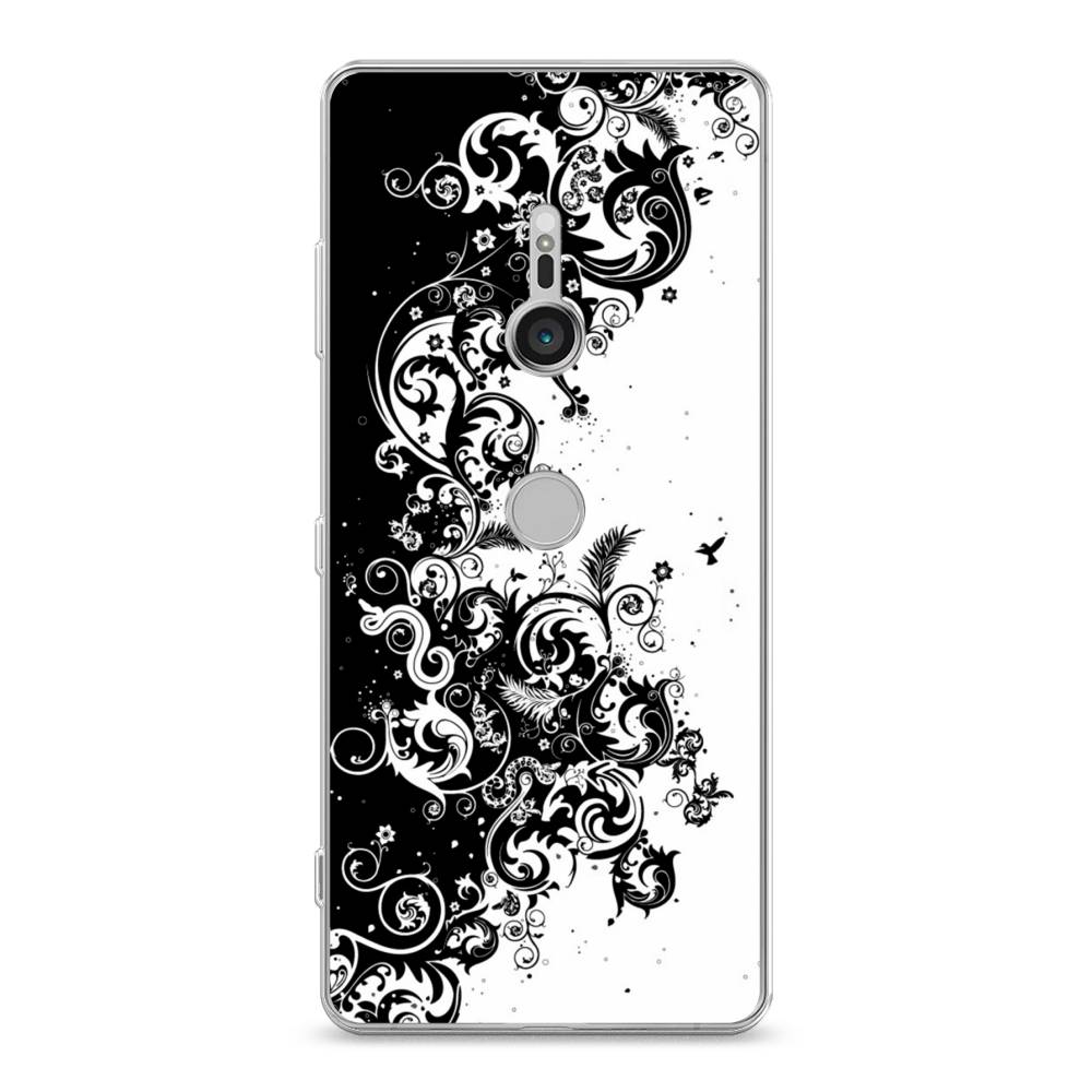 

Чехол для Sony Xperia XZ3 "Черно белый узор", Белый;черный;серый, 53650-3