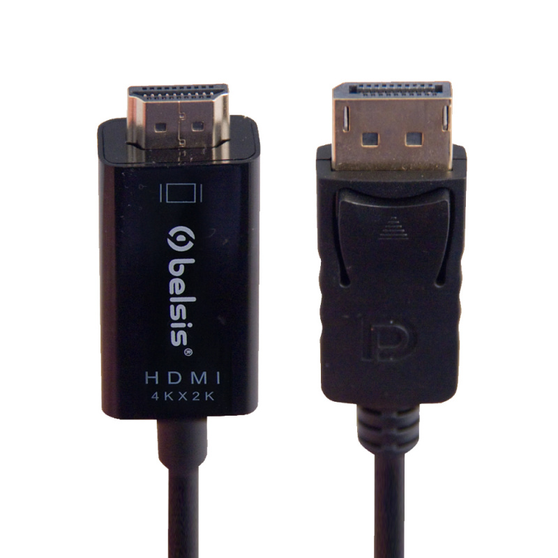 фото Кабель belsis displayport - hdmi 1,8м m-m black (bw8805)