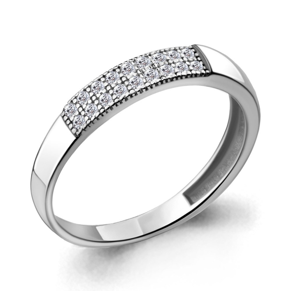 

Кольцо из серебра с фианитом р. 16,5 Aquamarine 68795А_925_р, 68795А_925_р