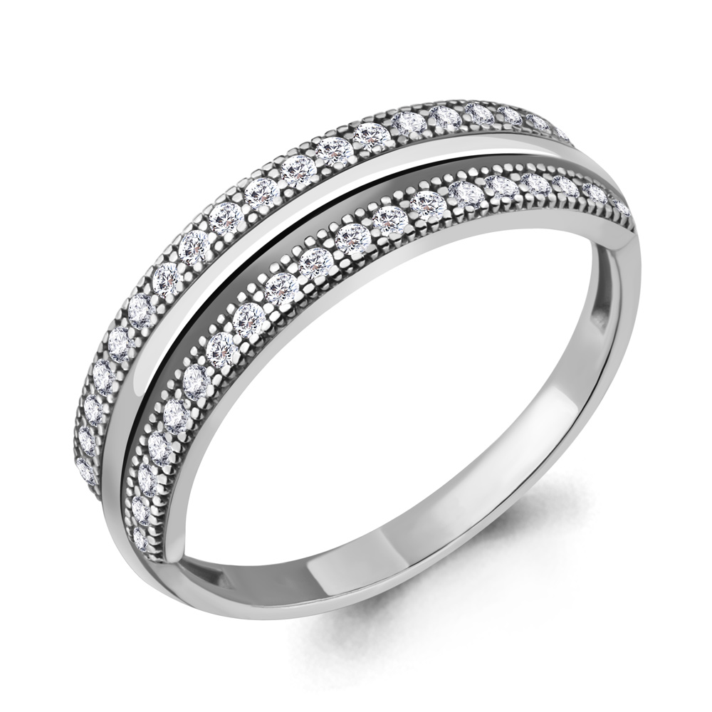 

Кольцо из серебра с фианитом р. 17 Aquamarine 68796А_925_р, 68796А_925_р