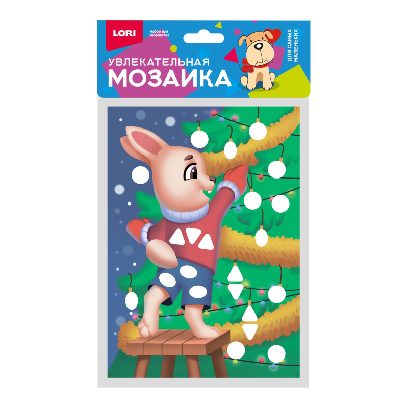

Мозаика Lori Зайчик увлекательная металлизированная, малый набор, 3 штуки