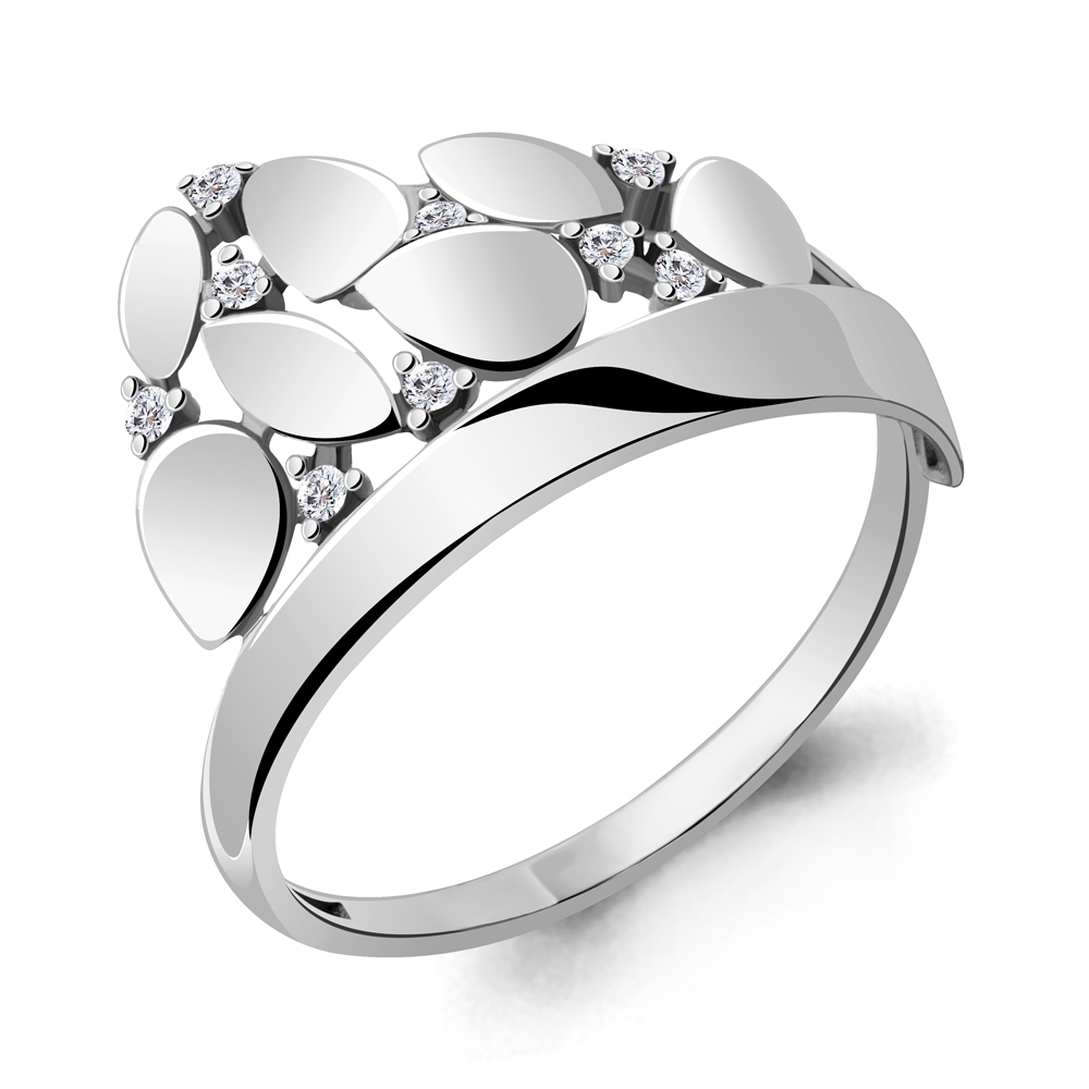 

Кольцо из серебра с фианитом р. 20 Aquamarine 68806А_925_р, 68806А_925_р