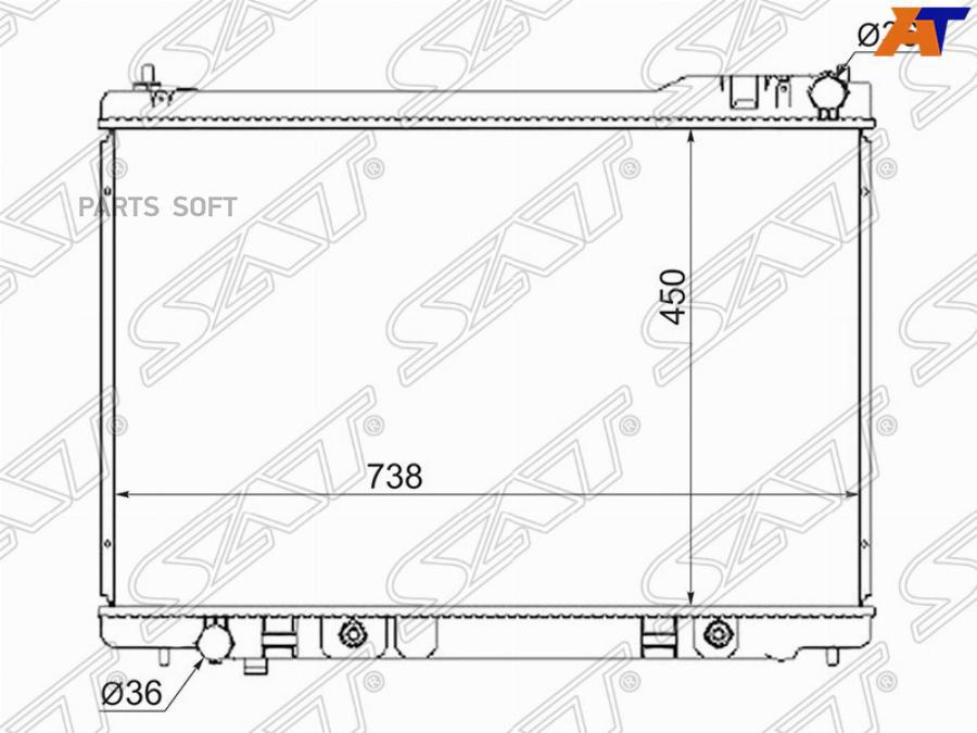 

SAT Радиатор INFINITI FX45 03-