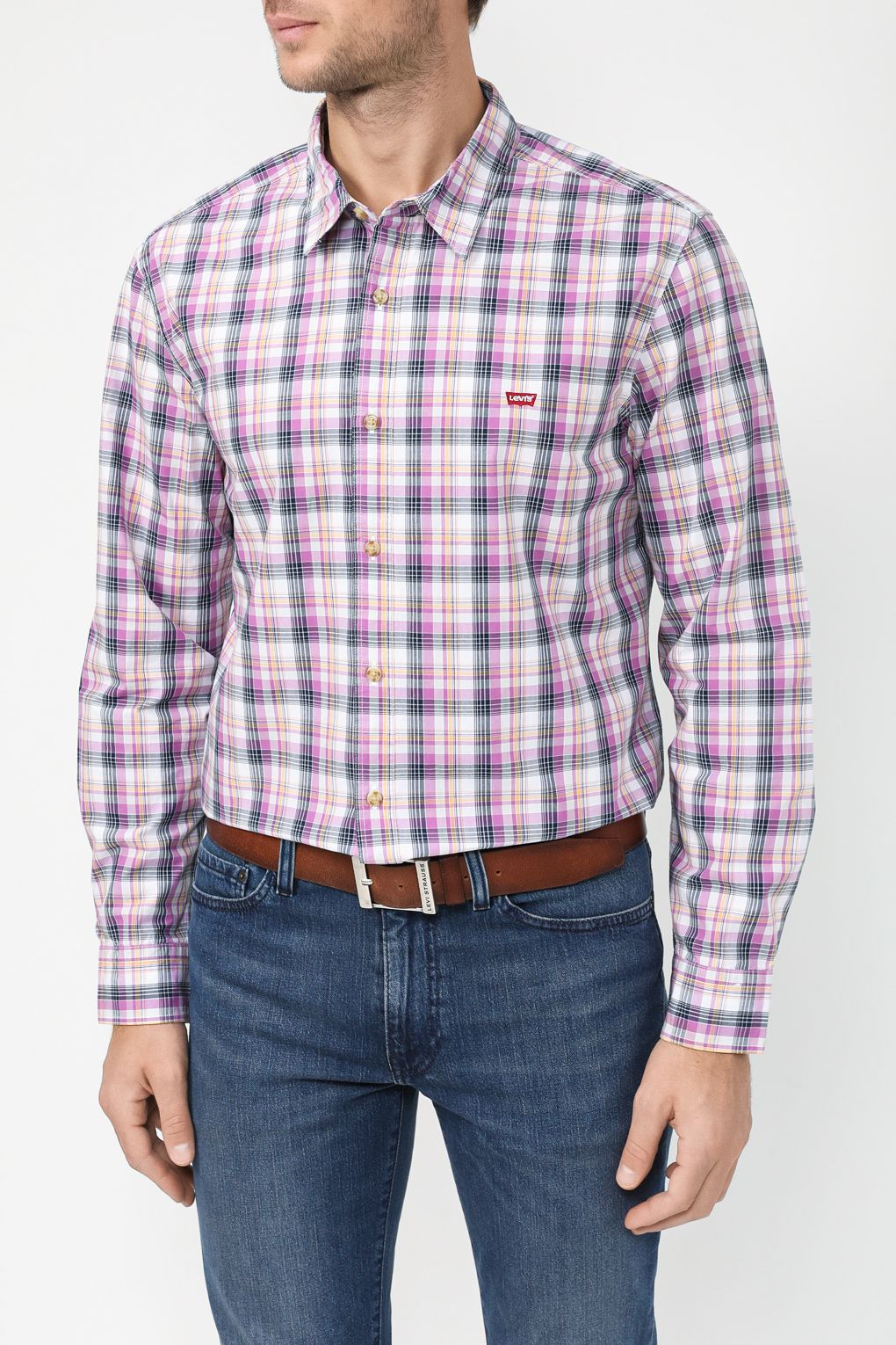 

Рубашка мужская Levi's 8662500280 разноцветная 2XL, Разноцветный, 8662500280