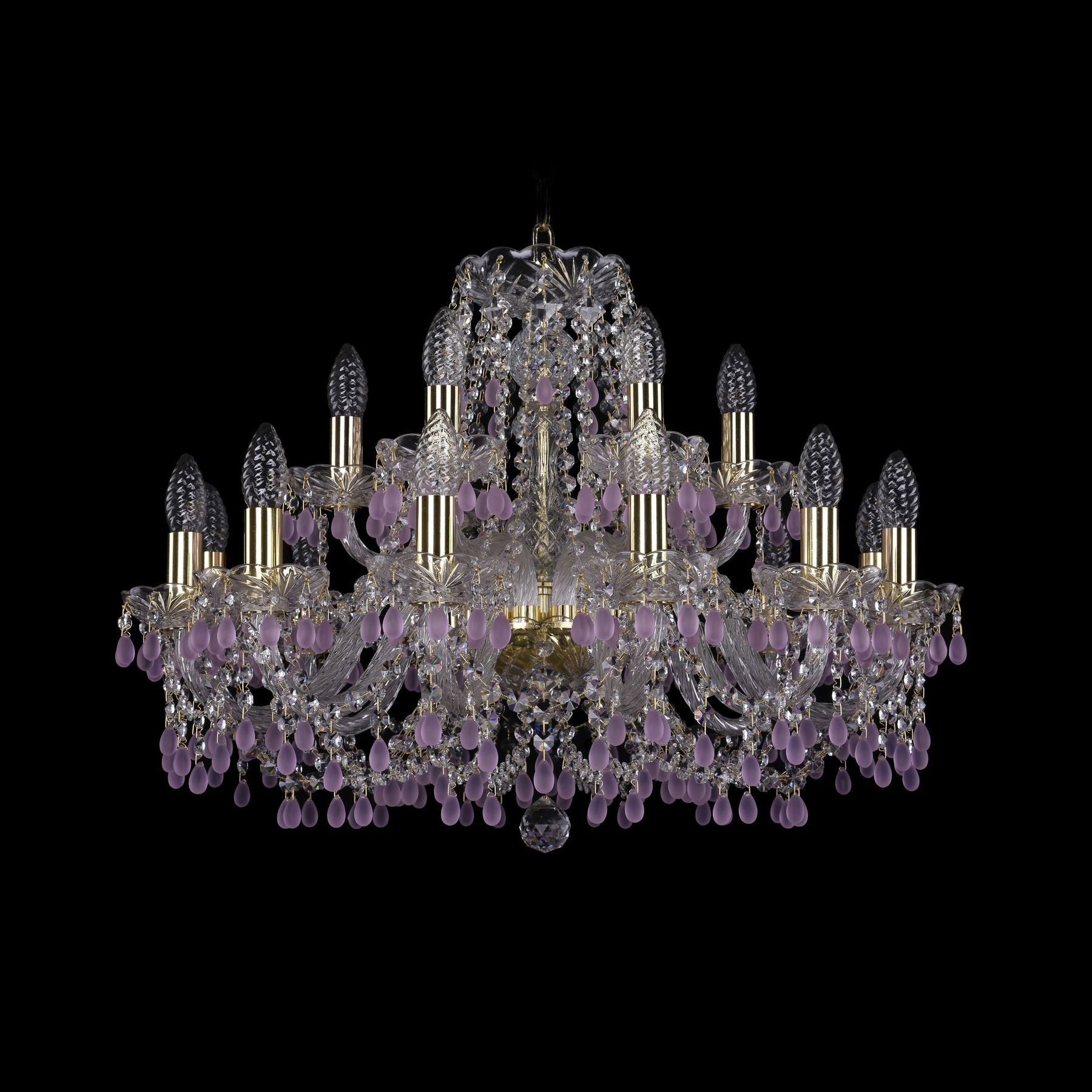 фото Хрустальная люстра 1410/12+6/240 g v7010 bohemia ivele crystal