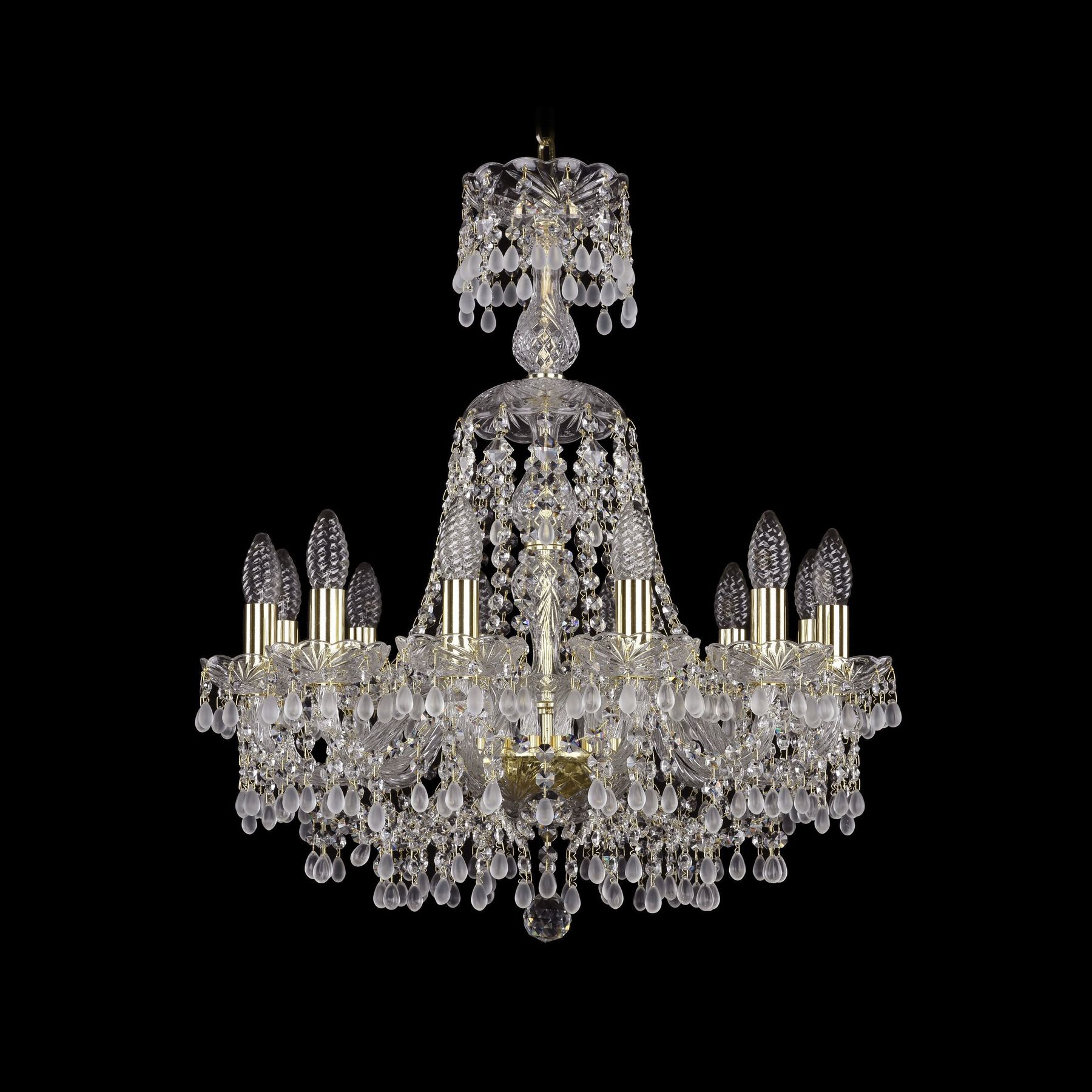 фото Хрустальная люстра 1410/12/195/xl-67 g v0300 bohemia ivele crystal