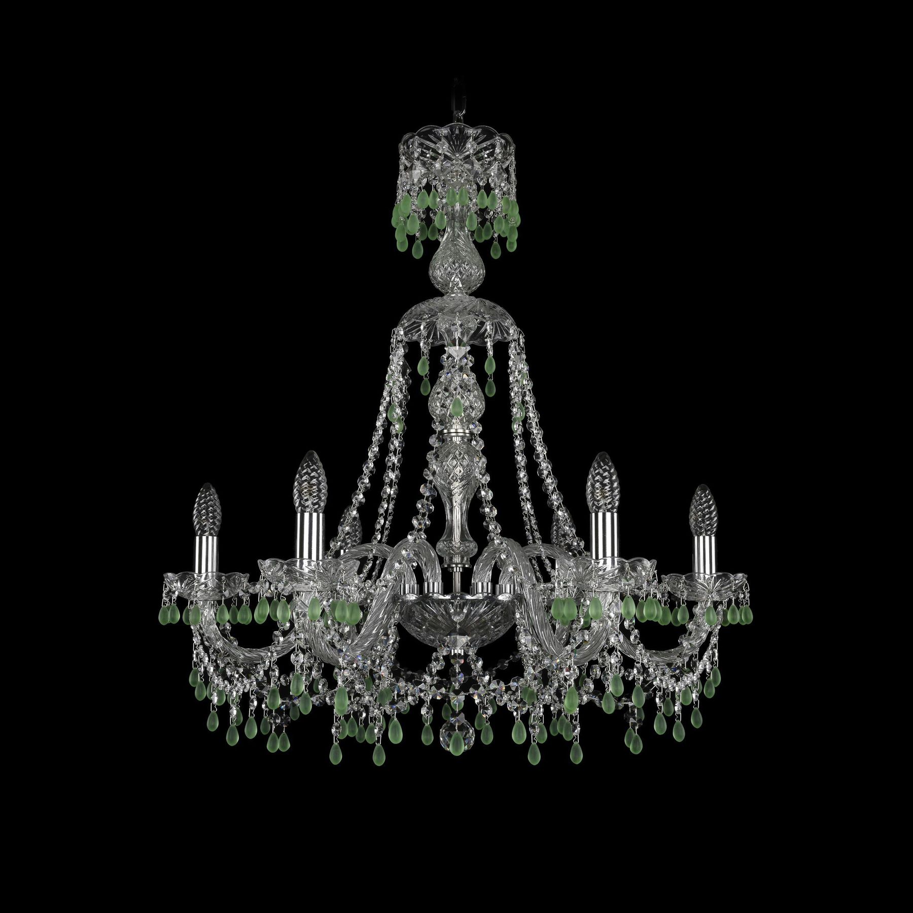 фото Хрустальная люстра 1410/6/240/xl-74 ni v5001 bohemia ivele crystal