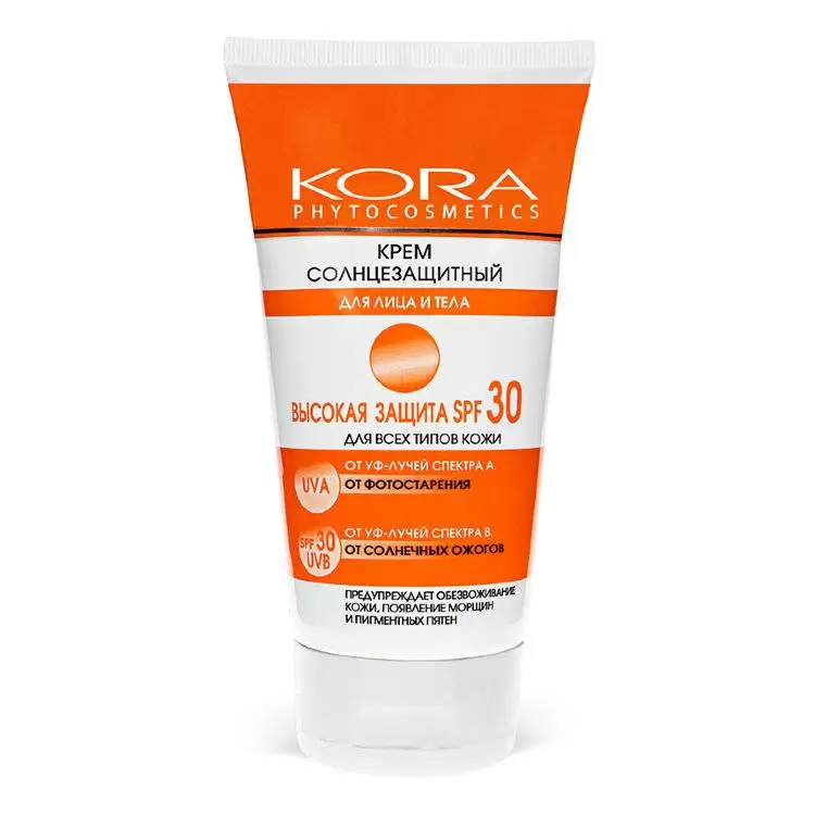 Крем КОРА солнцезащитный SPF 30 для лица и тела 150 мл