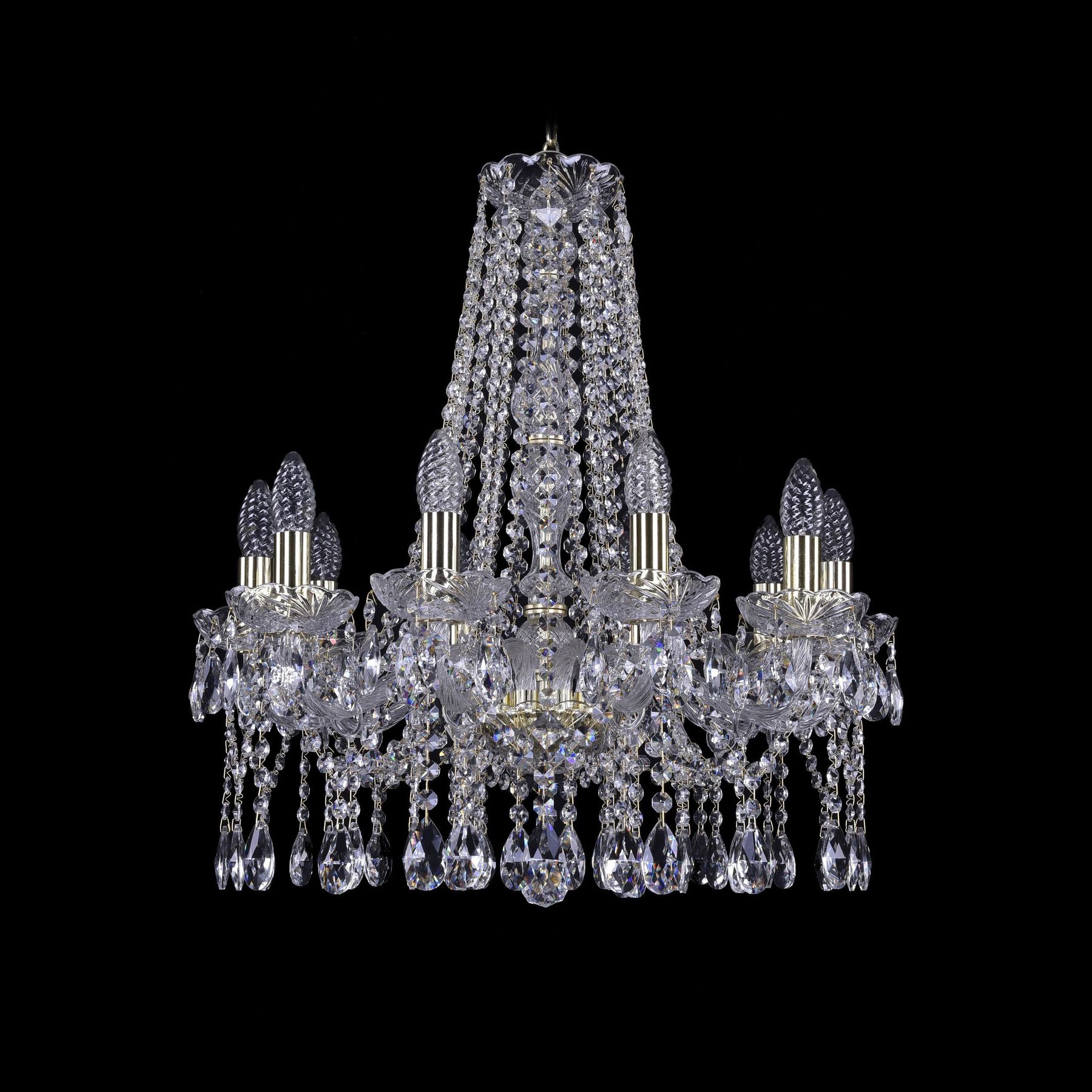 фото Хрустальная люстра 1413/10/200/h-60 g bohemia ivele crystal