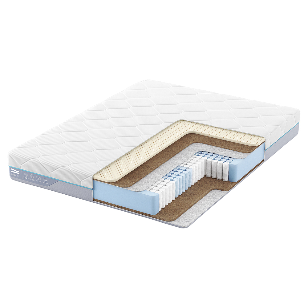 

Матрас анатомический Promtex Multipacket Middle Econom 2 180x190 независимые пружины, Белый, Middle Econom 2