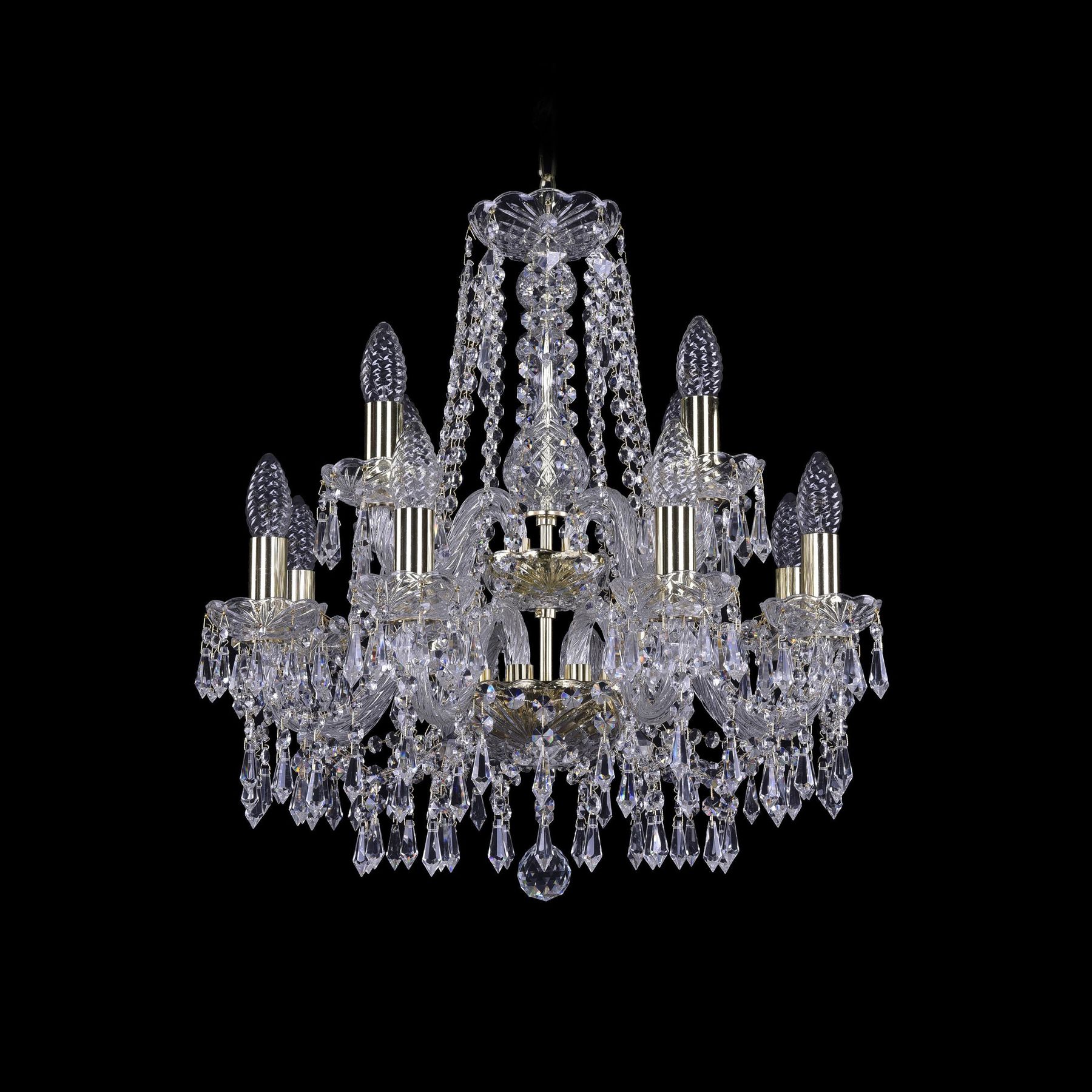 фото Хрустальная люстра 1403/8+4/160/2d g bohemia ivele crystal