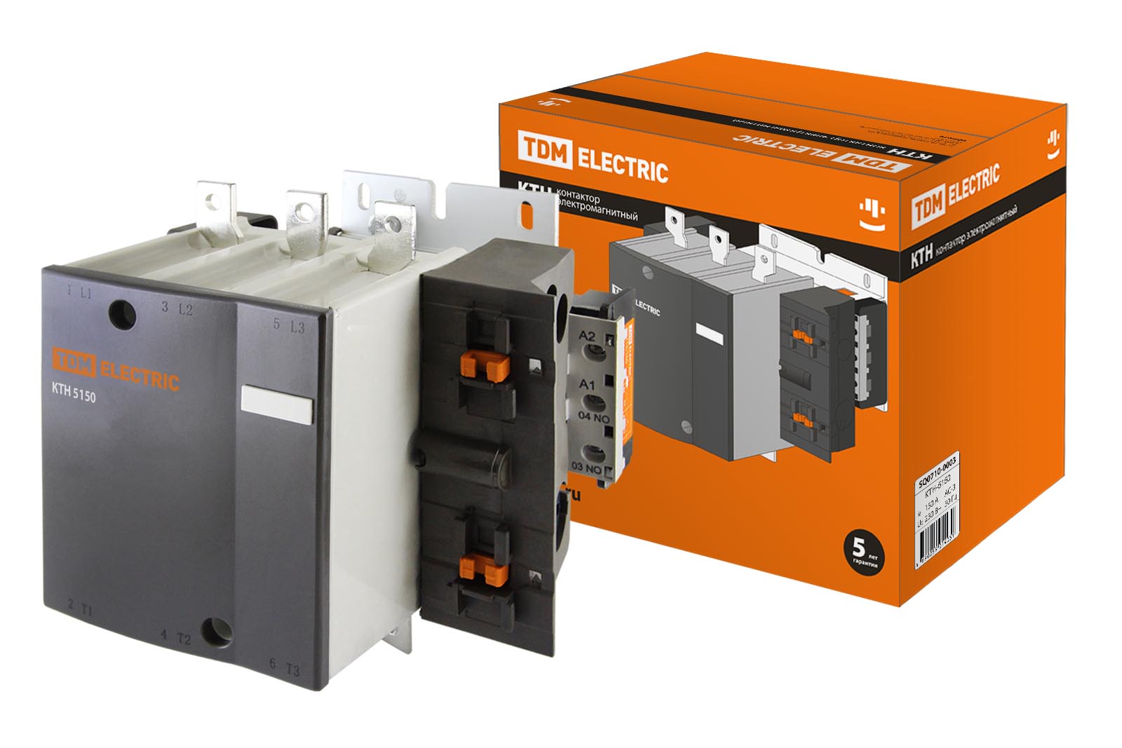 

Модуль для фиксации контактов КТН- 5150 TDM ELECTRIC 150А 230В/АС3 SQ0710-0003