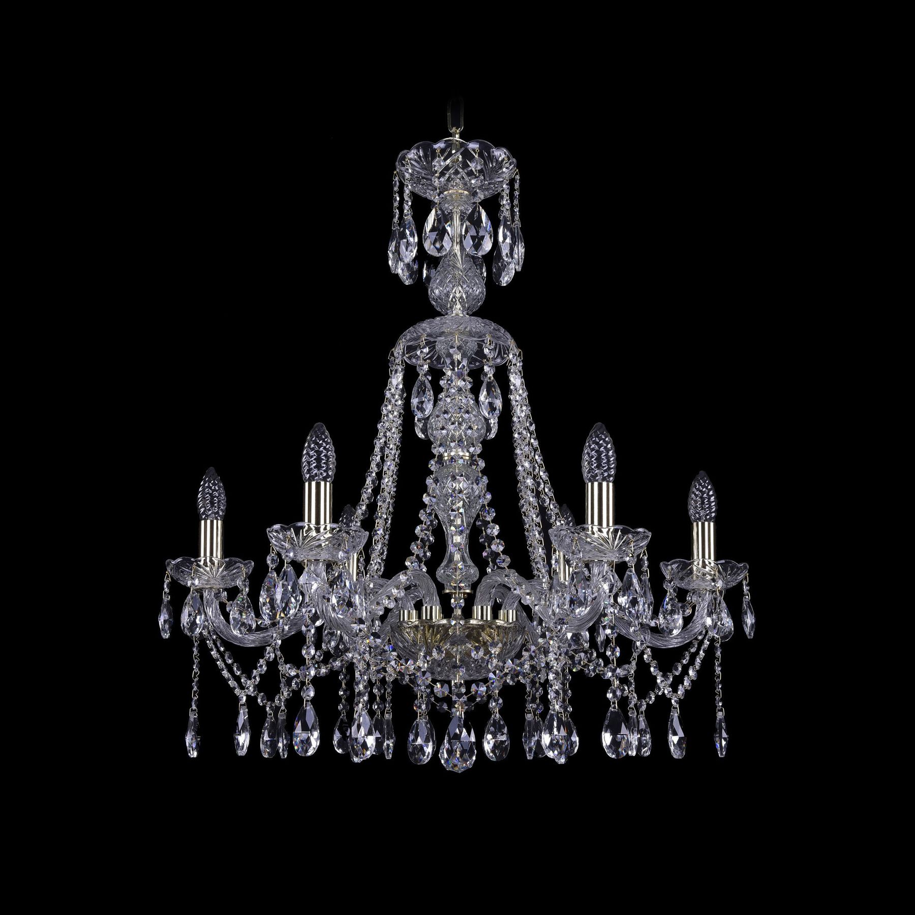 фото Хрустальная люстра 1413/6/220/xl-73 g bohemia ivele crystal