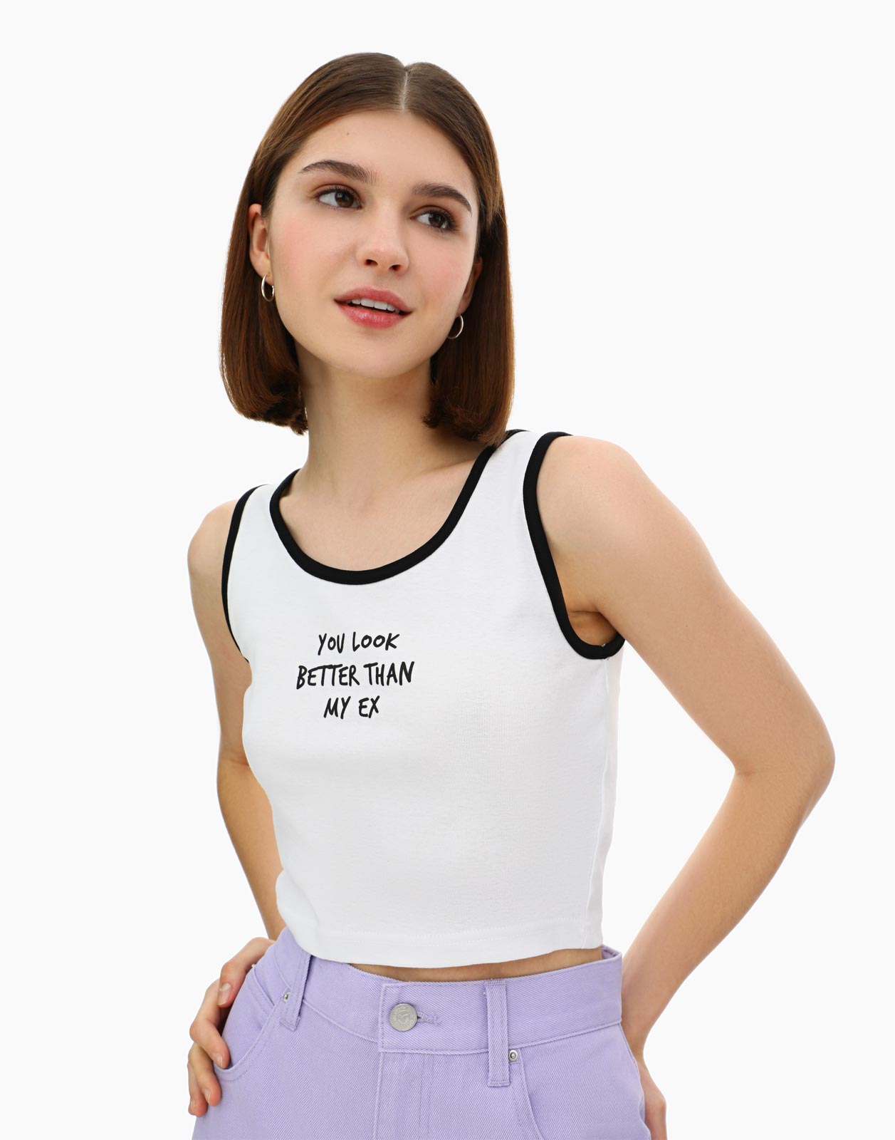

Топ женский Gloria Jeans GTN003670 белый S, GTN003670