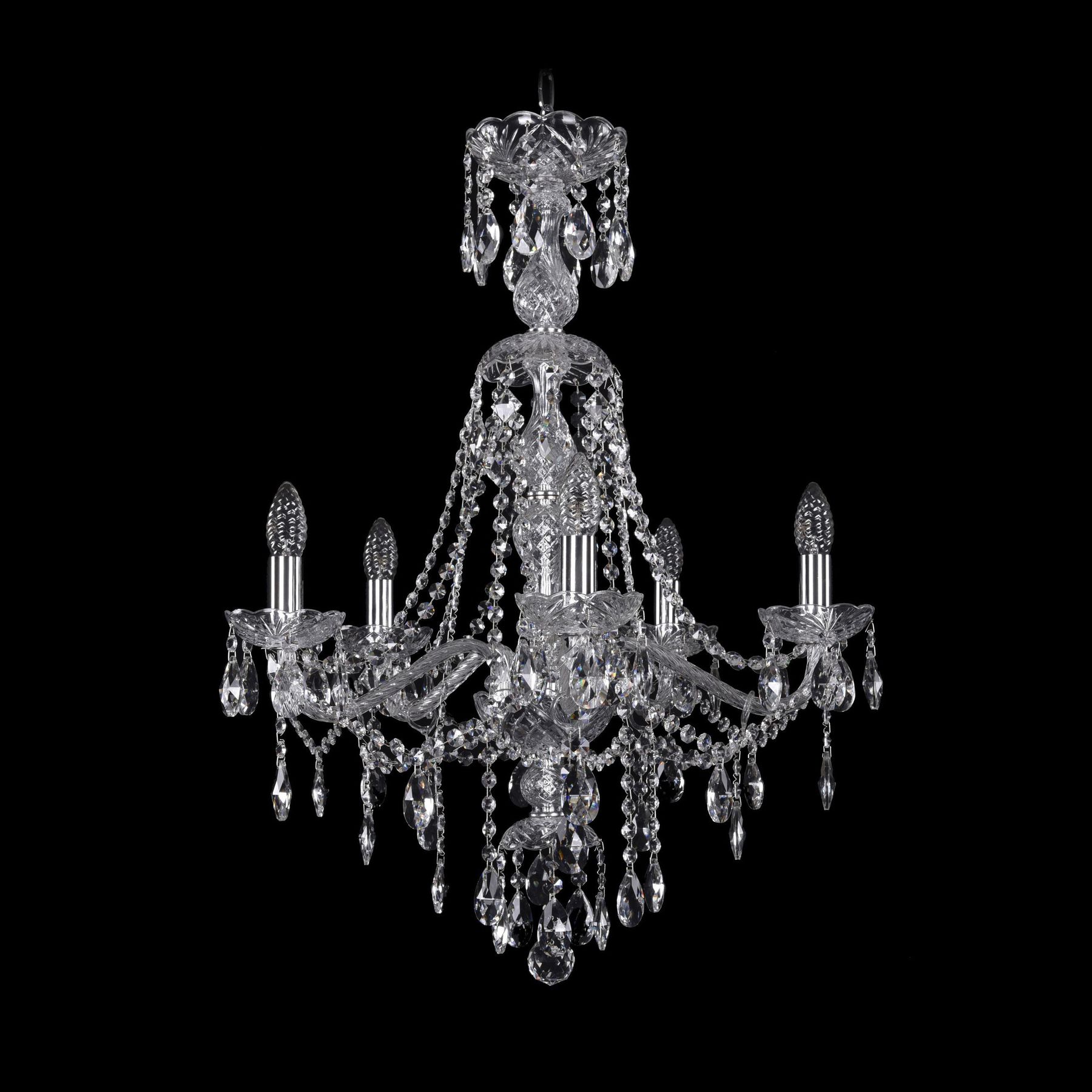 фото Хрустальная люстра 1415/5/200/xl-76 ni bohemia ivele crystal