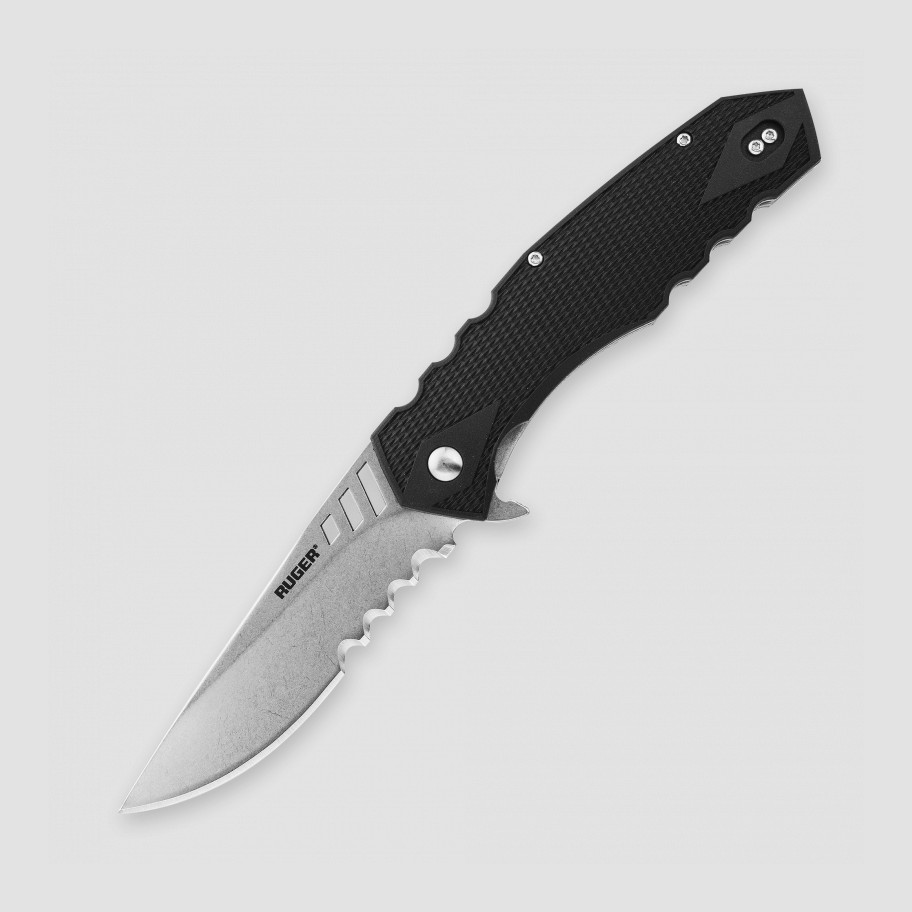 

Нож складной CRKT, Ruger Knives Follow - Through, длина клинка 9,5 см, Серебристый;черный, Ruger Knives Follow - Through