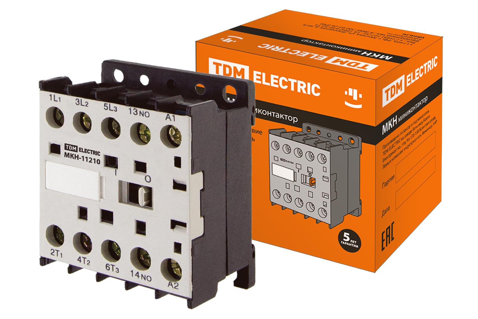 Модуль для фиксации контактов МКН-11210 TDM ELECTRIC 12А 230В 1НО SQ0736-0005