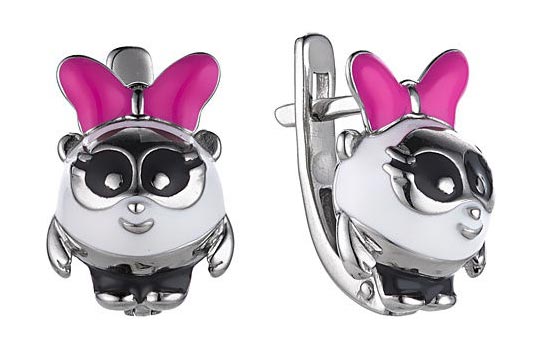 

Серьги из серебра с эмалью Dewi 901020606-dv, 901020606-dv