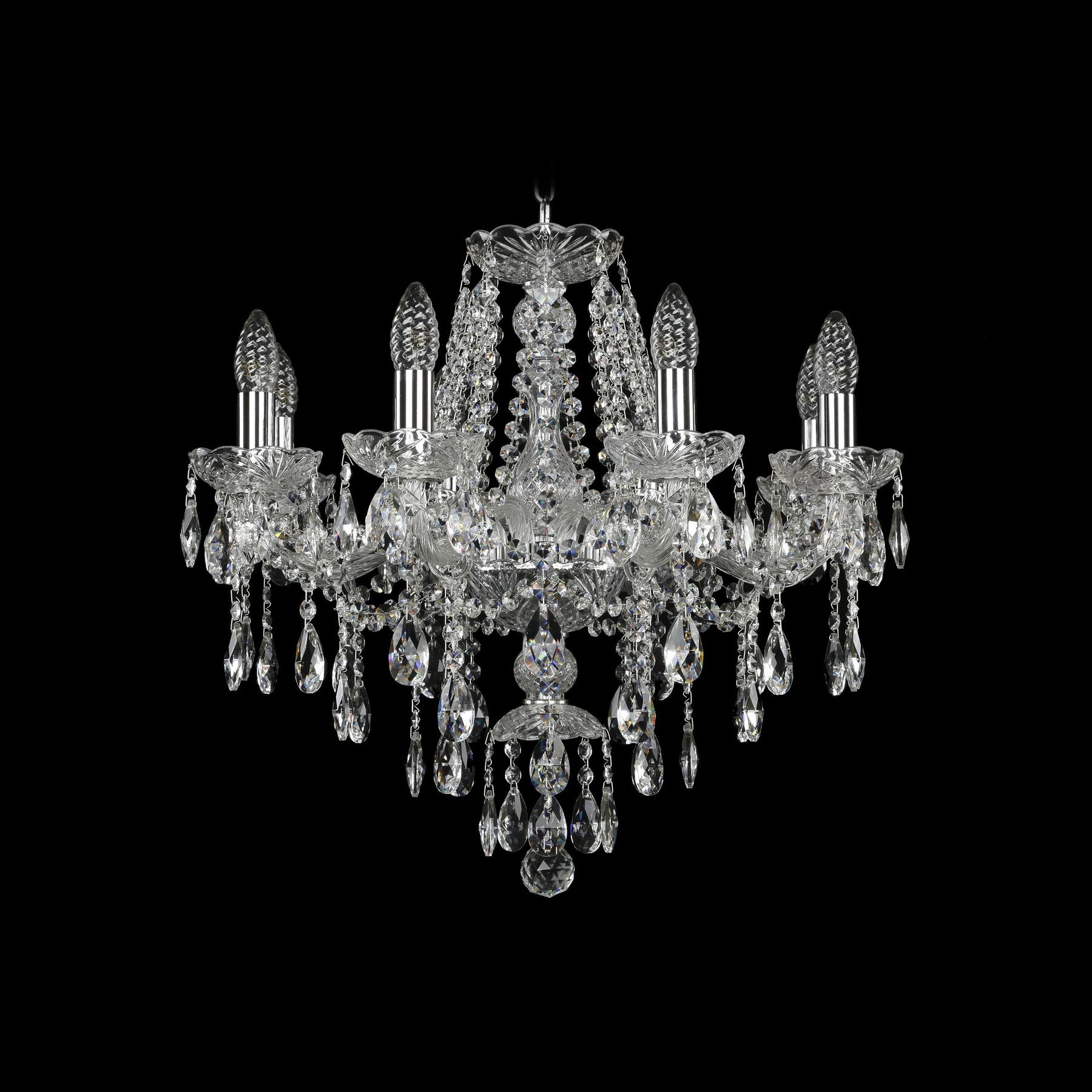 

Хрустальная люстра 1415/8/200 Ni Bohemia Ivele Crystal, 1415/8/200 Ni