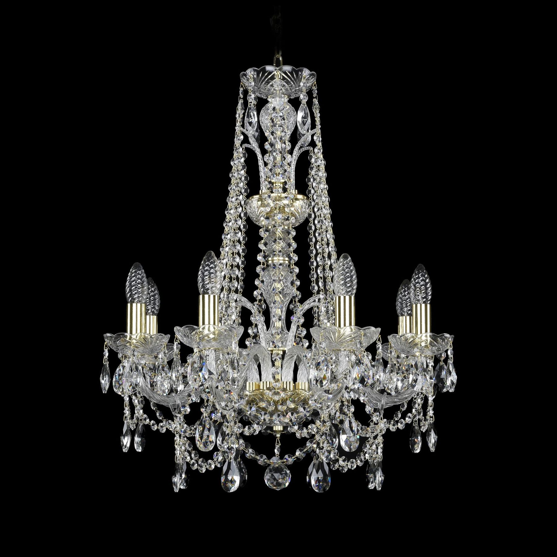 фото Хрустальная люстра 1411/8/195/xl-65 g bohemia ivele crystal