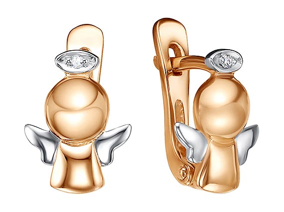 

Серьги из красного золота с бриллиантом Империал S1389-120, S1389-120