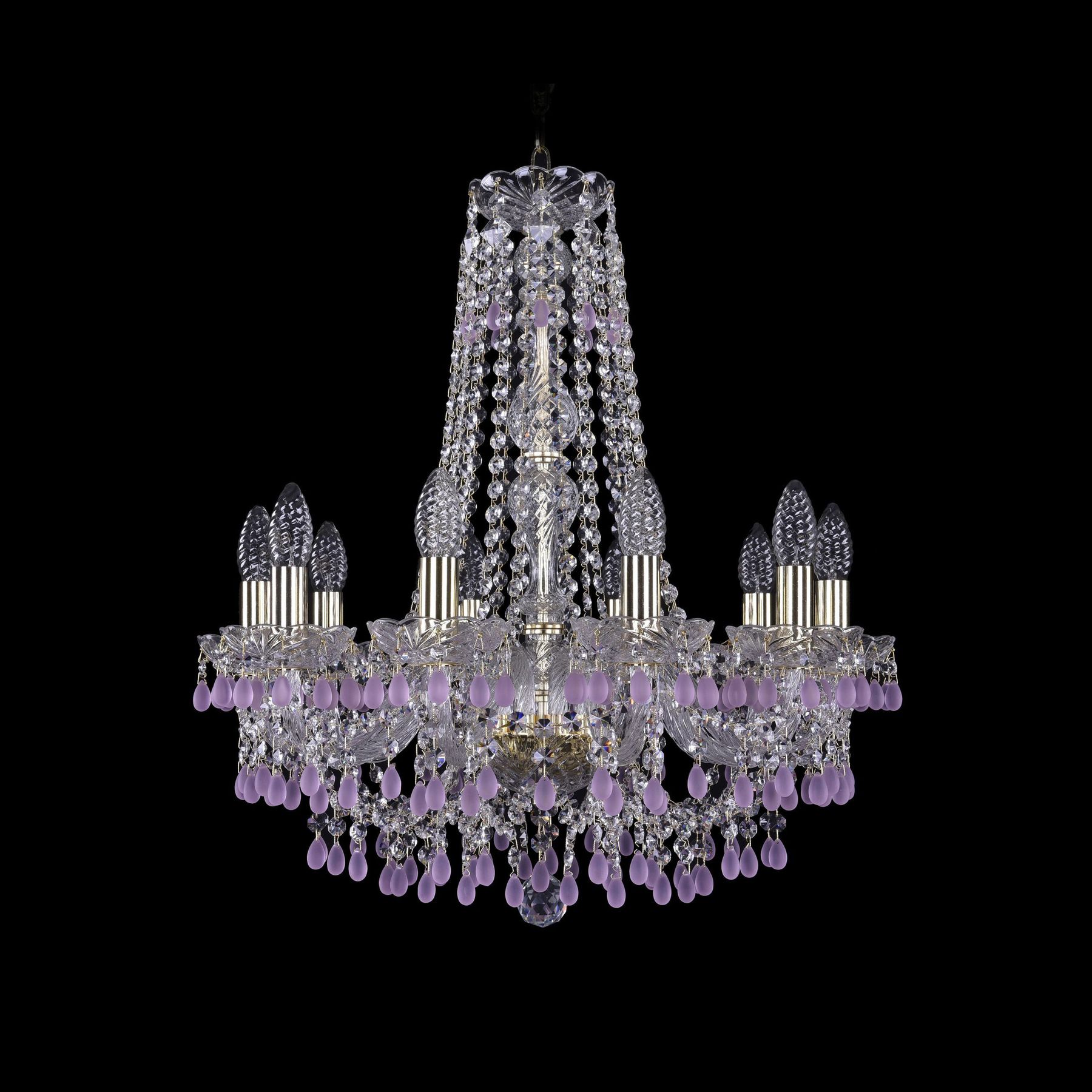 фото Хрустальная люстра 1410/10/195/h-60 g v7010 bohemia ivele crystal